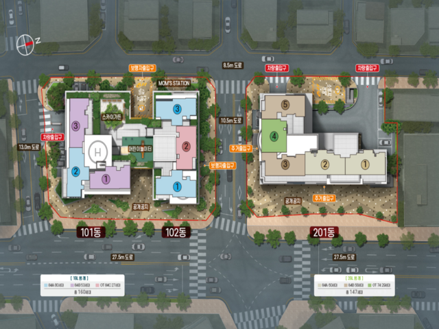 문수로 이안 단지배치도